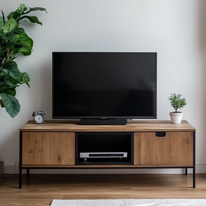 Thiết kế hiện đại chất lượng cao gỗ kim loại khung thiết bị đa phương tiện và TV đứng - Product Image 4