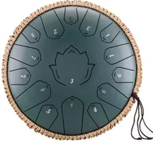 Tambor de Lengua de Acero de Alta Calidad al por Mayor con Ratán Tejido de 13 Pulgadas y 15 Notas, Excelente Sonido y Larga Reverberación - Product Image 1