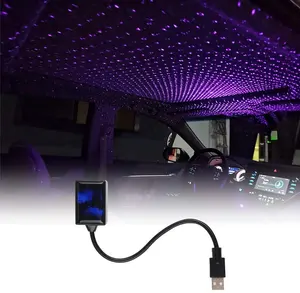 Led para teto automático de estrelas, mais novo interior de carro, decoração, céu estrelado, som ativado por estrelas, projetor