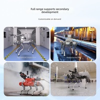 Robot chien bionique intelligent en alliage d'aluminium série Galileo E1 pour inspection industrielle IA, opération spéciale et détection intelligente