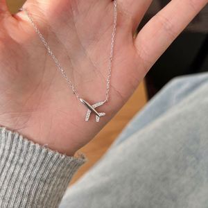 Dylam Unique Tiny Charm Jewelry 925 Sterling Silver Link Chain <b>D</b> VVS1 Moissanite Stone Airplane Pendant <b>Necklace</b> <b>Necklaces</b> - Product Image 4