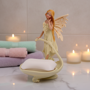 Juego de Accesorios de Baño de Estilo Nórdico, Figura de Ángel de Resina, Organizador de Loción para Baño, Decoración para el Hogar, Regalo - Product Image 3