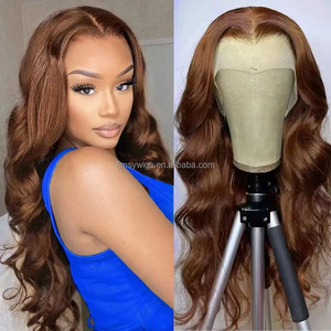 <span class=keywords><strong>Parrucca</strong></span> <span class=keywords><strong>Sintetica</strong></span> con Frontale in Pizzo, Ondulata, Resistente al Calore, HD Lace Frontal, per Feste, per Donne di Colore - Product Image 5
