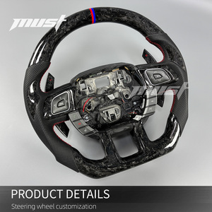 Volante Personalizado de Fibra de Carbono Forjado Negro para Land Rover Range Rover <span class=keywords><strong>Evoque</strong></span> 1.ª Generación SE <span class=keywords><strong>HSE</strong></span> Dynamic Pure 2012-2019 - Product Image 3
