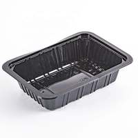 Vente en gros Récipients alimentaires en plastique à usage unique Plateau biodégradable pour carte Plateau plastique pour viande de poisson