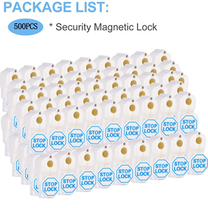 Retail Anti Theft Security <b>Hooks</b> Magnetic <b>Display</b> Peg Tag Stop <b>Hook</b> Lock - Product Image 5