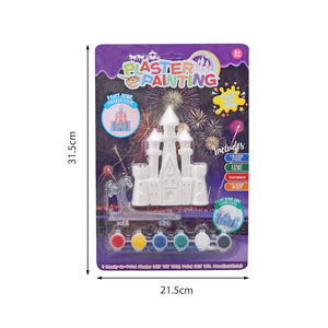 Set de Pintura para Niños, Manualidades de Yeso Pintadas a Mano, Set de <span class=keywords><strong>Castillo</strong></span> para Pintar, Manualidades DIY para que los Niños Pinten su Propio <span class=keywords><strong>Castillo</strong></span> de Yeso - Product Image 5