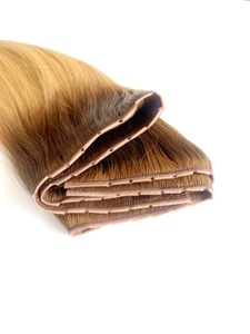 ผมมนุษย์ย้อมสีผมตรงจากเรมี่เกรดของรัสเซียผมต่อผมมนุษย์ย้อมสีผมได้100ก. ปรับแต่งได้สำหรับถักเปีย - Product Image 4