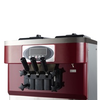 Machine à glaces turques molles commerciale Gongly BQL-838F avec distributeur de yaourt, de noix et de lait, nouvelle en acier inoxydable