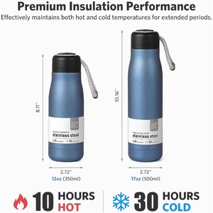 Termo de Acero Inoxidable con Aislamiento al Vacío, Botella Térmica Portátil con Logotipo Personalizado para Viajes, Regalos y Promociones - Product Image 2