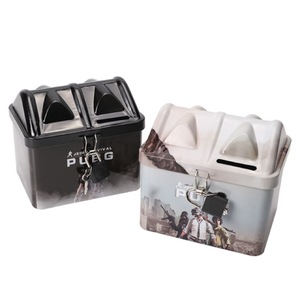 High Quality House Shape <strong>Tin</strong> Can Coin Bank <strong>Money</strong> Saving <strong>Box</strong> with Lock - Product Image 6