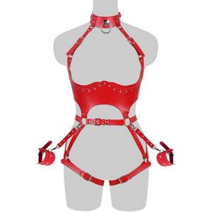 Beperkingen Voor Seksspeeltje Voor Vrouw Bdsm Met Leren Handboeien Sm Harnas Lingerie Kit Volwassen Sex <span class=keywords><strong>Bondage</strong></span> Voor Koppels - Product Image 5