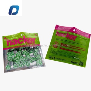 Customized PE soft plastic lures bait packaging fishing bag