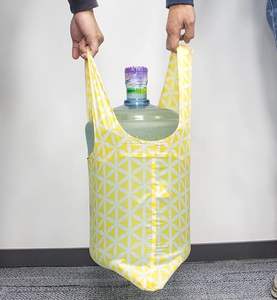 Bolsa de Compras Plegable Reutilizable Resistente de Poliéster Impermeable con Logotipo Impreso Personalizado y Cierre de Cremallera - Product Image 5