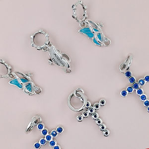 Charmes de créateur unisexes en argent sterling 925 de qualité supérieure, certifiés HaYa PAN-48 GDTC, pour bracelets, bijoux de mode, pendentifs, breloques - Product Image 1