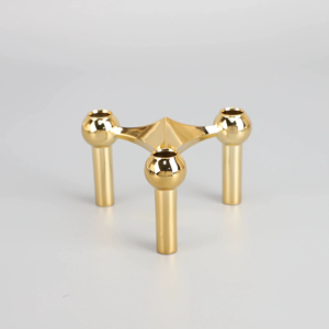 Minimalist tarzı üçgen mumluk şamdan süsler Metal kombinasyonu restoran ev el sanatları - Product Image 3