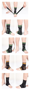Attelle <span class=keywords><strong>de</strong></span> <span class=keywords><strong>cheville</strong></span> unisexe d'hiver pour sports <span class=keywords><strong>de</strong></span> plein air, en Spandex extensible quadridirectionnel, avec sangles enveloppantes, respirante et stabilisante pour une protection accrue <span class=keywords><strong>de</strong></span> <span class=keywords><strong>la</strong></span> <span class=keywords><strong>cheville</strong></span> - Product Image 5