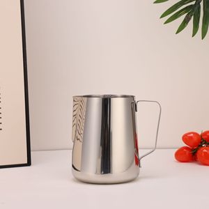 Jarra <span class=keywords><strong>de</strong></span> Leche para Espumar <span class=keywords><strong>Café</strong></span>, <span class=keywords><strong>de</strong></span> Acero Inoxidable <span class=keywords><strong>de</strong></span> Grado Alimenticio, para Latte Art, Espresso y Cappuccino - Product Image 4