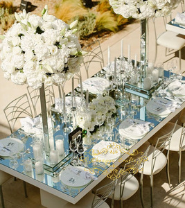 Plateaux <span class=keywords><strong>de</strong></span> <span class=keywords><strong>table</strong></span> ronds personnalisés <span class=keywords><strong>de</strong></span> 5 <span class=keywords><strong>et</strong></span> 6 pieds en PE miroir doré/<span class=keywords><strong>argent</strong></span>é, plateaux <span class=keywords><strong>de</strong></span> <span class=keywords><strong>table</strong></span> <span class=keywords><strong>de</strong></span> mariage en acrylique miroir pour événements, centres <span class=keywords><strong>de</strong></span> <span class=keywords><strong>table</strong></span> <span class=keywords><strong>de</strong></span> mariage - Product Image 4