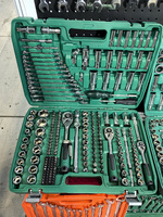Jeu de clés à cliquet de 216 pièces, boîte à outils de réparation pour atelier automobile, kit d'outils professionnel, acier CR-V, garantie de 3 ans