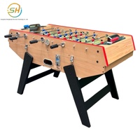 Meja Foosball Anak-Anak Beroperasi dengan Koin Meja Mainan/Permainan Ukuran Besar (8-Tongkat, 2-Pemain, Multifungsi)