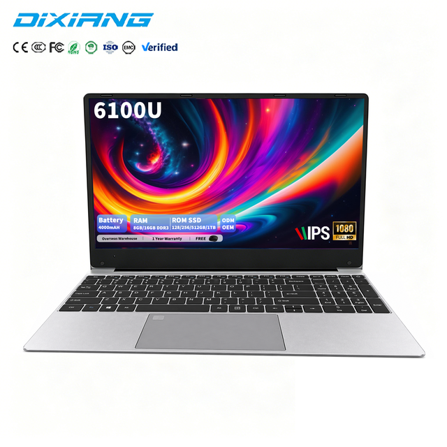 Laptop Computer 15.6 Inch Intel 6th Gen I3-6100U 8GB DDR3 RAM with 2.4G/5G WiFi IPS FHD Business Notebook for School Office
