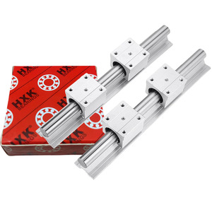 HXK 브랜드 <span class=keywords><strong>SBR</strong></span> 시리즈 선형 가이드 레일 SBR10 SBR12 SBR16 SBR20 SBR10UU SBR12UU SBR16UU SBR20UU 볼 슬라이드 유닛 - Product Image 1