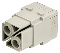 HARTING 09140022751 Module de connecteur Han-Modular robuste 100A Femelle 2 broches à vis axiale pour câble de 16-35 mm