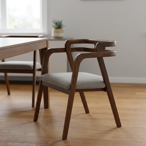 Silla de Madera de Teca Minimalista Única para Sala de Estar o Cafetería, con Diseño Moderno de Mediados de Siglo, para Uso en Hoteles, Apartamentos y Villas, Origen Indonesia - Product Image 2