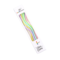 Prix usine personnalisé coloré long nombre formes bougies anniversaire bougie feux d'artifice