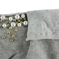 Nouvelles chaussettes mi-mollet coréennes et japonaises respirantes en coton doux à volants pour femmes et filles, couleur bonbon, mode quotidienne avec perles