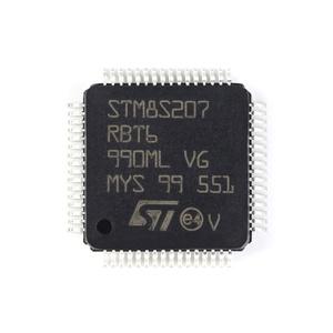ชิป IC ของแท้ใหม่ 24MHz หน่วยความจำแฟลช 128KB ไมโครคอนโทรลเลอร์ 8 บิต MCU LQFP64 STM8S207RBT6 - Product Image 1