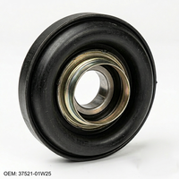 Pièces automobiles, roulement central d'arbre de transmission 37521-01W25 compatible avec Nissan 720 D21 Pickup 2WD 4WD, support d'arbre de transmission en caoutchouc