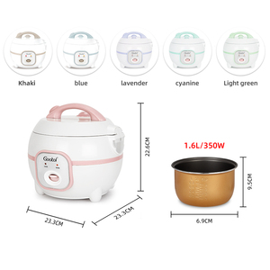 Nồi Cơm Điện Chống Dính Đa Năng Thông Minh <span class=keywords><strong>Mini</strong></span> Du Lịch Tiện Dụng Bằng Nhựa Oem/Odm - Product Image 5