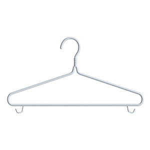 Clothes <b>Hanger</b> Thickened Reinforced Non Slip Wide Shouldered Rectangle Hook Type Wardrobe Storage Multi Functional Dormitory Use - Product Image 1