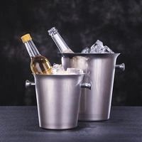 Glacière de luxe Bar en acier inoxydable Champagne Bière Vin Refroidisseur de bouteille Rose Gold Party Seau à glace