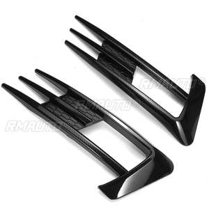 Para VW Golf 7 MK7 2014 2015 2016 2017, Rejillas para Faros Antiniebla Delanteros, Cubierta Decorativa para Faros Antiniebla, Negro Brillante - Product Image 3