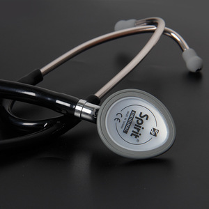 Stéthoscope médical Shi Birui Spirit 735 noir, bordeaux, bleu marine, écouteurs en alliage de zinc pour auscultation, pour médecins et étudiants - Product Image 3