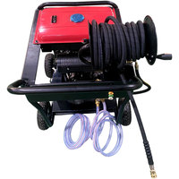 Nouvelle nettoyeuse haute pression à eau chaude à essence, robuste, 5000 PSI, sur roues, pour véhicules, camions, usage commercial, nettoyage de graisse et de rouille