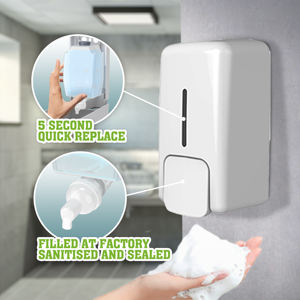 ตลับรีฟิลสบู่โฟมแบบใช้แล้วทิ้ง Fanda Eco-Friendly ขนาด 1000 มล. พร้อมหัวปั๊มโฟม สำหรับใช้ในห้องน้ำ โรงแรม ห้องสุขา วัสดุพลาสติก ผลิตในไต้หวัน - Product Image 4