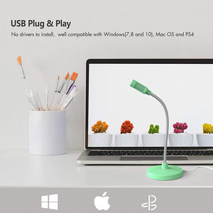 Micrófono <span class=keywords><strong>de</strong></span> Condensador USB Mini <span class=keywords><strong>de</strong></span> Plástico G009 con Botón <span class=keywords><strong>de</strong></span> Silencio, Micrófono Omnidireccional para Computadora para Grabar <span class=keywords><strong>Clases</strong></span> en Línea - Product Image 3