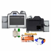 Impresora de Tarjetas de Identificación Fargo HDP5600 de Alta Definición, 600DPI, Retransferencia, Impresora de Tarjetas de Plástico, Laminación, Impresora de Tarjetas RFID de Doble Cara