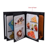 Protège-menu double face Yimi Supplier avec support en cuir PU, format 8,5x11, pour hôtels et restaurants