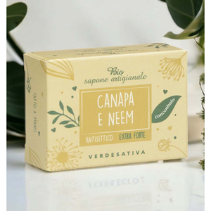 Savon Solide Antiseptique Artisanal Verdesativa au Chanvre Biologique et au Neem 100G - Product Image 1