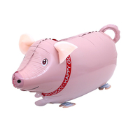 Ballon amusant pour animaux de compagnie, dessin animé, gonflable, marche, kangourou, hélium, taille réelle, rebond, animaux de la Jungle, pour anniversaire d'enfants