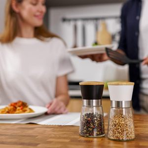 Moulins à sel et à poivre en bambou de haute qualité, écologiques, best-sellers, pour la cuisine - Product Image 3