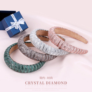 Serre-tête Hua Liyu pour femme avec strass, couleur champagne, style baroque, accessoire pour cheveux, idéal pour offrir - Product Image 4