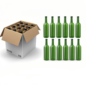 Bouteille <span class=keywords><strong>de</strong></span> <span class=keywords><strong>vin</strong></span> en verre occultant <span class=keywords><strong>de</strong></span> haute qualité 750 ml, bouteille vide scellée universelle pour huile d'olive et <span class=keywords><strong>vin</strong></span> rouge - Product Image 3