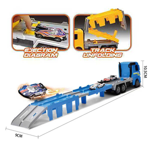Lucky Toys Veicolo di Trasporto a Doppia Espulsione, Auto a Propulsione Inerziale per Bambini 3-6 Anni, Camion da Traino Trasformabile - Product Image 3