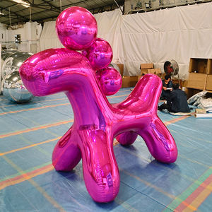 Boule de miroir gonflable or argent brillant Ballons décoratifs de forme spéciale Grandes boules de miroir gonflables géantes brillantes - Product Image 2